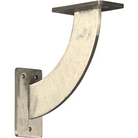 2"W x 7"D x 7"H Bradford Bracket, Stainless Steel