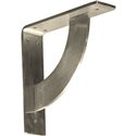 2"W x 8"D x 8"H Bulwark Bracket, Stainless Steel