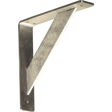 2"W x 10"D x 10"H Traditional Bracket, Stainless Steel