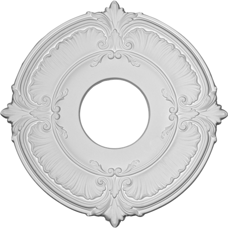 11 3/4"OD x 4"ID x 1/2"P Attica Ceiling Medallion (Fits Canopies up to 4-1/2")