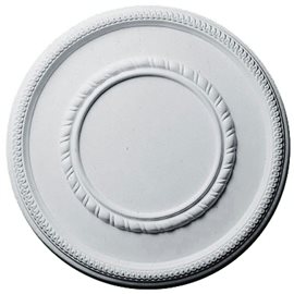 17 3/8"OD x 7 3/4"ID x 1 1/8"P Federal Roped Large Ceiling Medallion