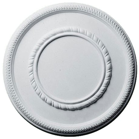 17 3/8"OD x 7 3/4"ID x 1 1/8"P Federal Roped Large Ceiling Medallion