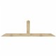 108"W x 18"H x 04"D x 4"F, 04/12 Pitch, Portland Rough Sawn Timber Gable Bracket, Douglas Fir