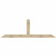 108"W x 18"H x 04"D x 4"F, 04/12 Pitch, Portland Rough Sawn Timber Gable Bracket, Douglas Fir