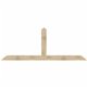 108"W x 18"H x 04"D x 4"F, 04/12 Pitch, Portland Rough Sawn Timber Gable Bracket, Douglas Fir