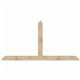 108"W x 18"H x 04"D x 4"F, 04/12 Pitch, Portland Rough Sawn Timber Gable Bracket, Douglas Fir