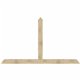 108"W x 18"H x 04"D x 4"F, 04/12 Pitch, Portland Rough Sawn Timber Gable Bracket, Douglas Fir
