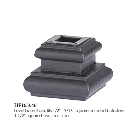 Level Base Shoe Satin Black