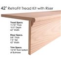 42" Retro Tread with Riser
