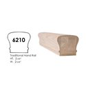 Traditional Style Straight Handrail Red Oak 16 feet