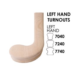 Left Hand Turnout Fitting For 6010 Handrail