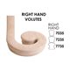 Right Hand Volute Fitting For 6010 Handrail