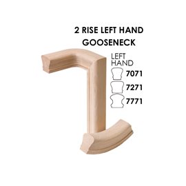 2 Rise Left Hand Gooseneck For 6010 Handrail
