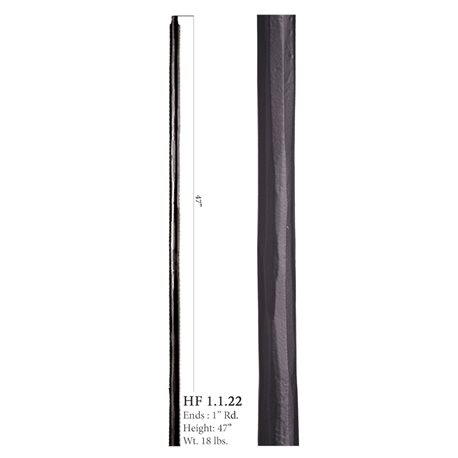 Plain Round Forged Newel Post Raw