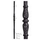 Large Decorative Ornamental Hollow Iron Newel Post Satin Black