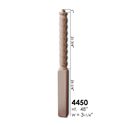 Elegante Series Twisted Pin Top Newel Post Red Oak