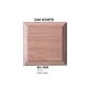 Square Red Oak Rosette