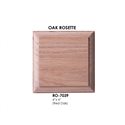 Square Red Oak Rosette