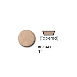 1" Red Oak Tapered Plug