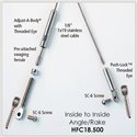 Inside to Inside Angle/Rake Cable Rail Kit