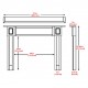 MTCONT-WHITE Fireplace Mantel