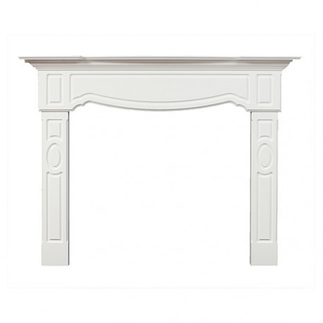 MTCARTIER-WHITE Fireplace Mantel