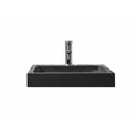 Virtu USA Nester Bathroom Vessel Sink in Shanxi Black Granite