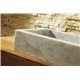 Virtu USA Mya Bathroom Vessel Sink in Bianco Carrara Marble