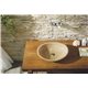 Virtu USA Phoenix Bathroom Vessel Sink in Honey Onyx Marble