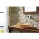 Virtu USA Phoenix Bathroom Vessel Sink in Honey Onyx Marble