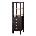 Vanity Cailey 16" Modern Side Cabinet in Espresso