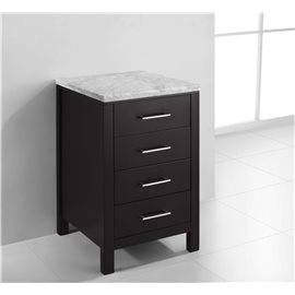 Caroline Parkway 20" Transitional Side Cabinet in Espresso