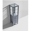 Vanity Cailey 16" Modern Side Cabinet in Grey