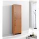 Fresca Black Bathroom Linen Side Cabinet w/ 3 Large Storage Areas