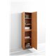 Fresca Gray Oak Bathroom Linen Side Cabinet w/ 3 Large Storage Areas