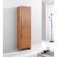 Fresca Walnut Bathroom Linen Side Cabinet w/ 2 Open Storage Areas