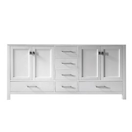 Virtu USA Caroline Avenue 72" Bathroom Vanity Cabinet in White
