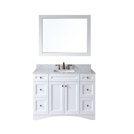 Elise 48" Single Bathroom Vanity Cabinet Set in White