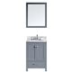 Caroline Avenue 24" Single Bathroom Vanity Cabinet Set in Grey