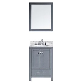 Caroline Avenue 24" Single Bathroom Vanity Cabinet Set in Grey