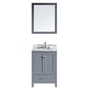 Caroline Avenue 24" Single Bathroom Vanity Cabinet Set in Grey