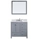 Caroline Avenue 36" Single Bathroom Vanity Cabinet Set in Grey