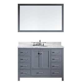 Caroline Avenue 48" Single Bathroom Vanity Cabinet Set in Grey