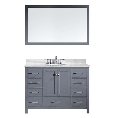 Caroline Avenue 48" Single Bathroom Vanity Cabinet Set in Grey