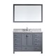 Caroline Avenue 48" Single Bathroom Vanity Cabinet Set in Grey