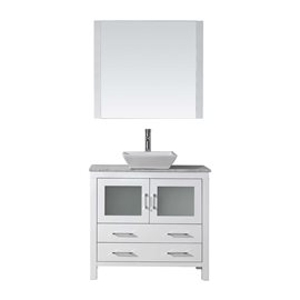 Dior 30" Single Bathroom Vanity Cabinet Set in White