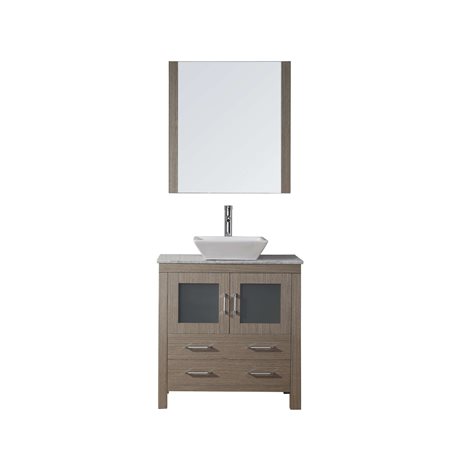 Dior 32" Single Bathroom Vanity Cabinet Set in Dark Oak