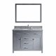 Caroline 48" Single Bathroom Vanity Cabinet Set in Grey