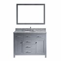 Caroline 48" Single Bathroom Vanity Cabinet Set in Grey