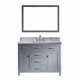 Caroline 48" Single Bathroom Vanity Cabinet Set in Grey